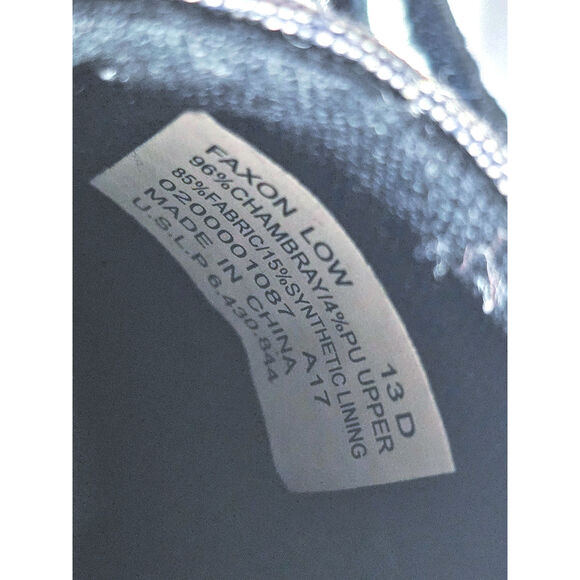 Polo Ralph Lauren Faxon Men Size 13 Boat Shoes Low Canvas Gray Sneakers Preppy - Picture 7 of 9